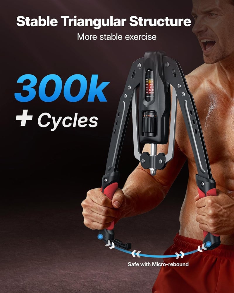 Merach Twister Arm Exerciser, 22-440lb Hydraulic Power, Adjustable Home Chest Expander, Shoulder Muscle Training Fitness Equipment, Arm Enhanced Exercise Strengthener - Image 4